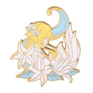 Lumine traveler genshin impact mihoyo enamel badge pin
